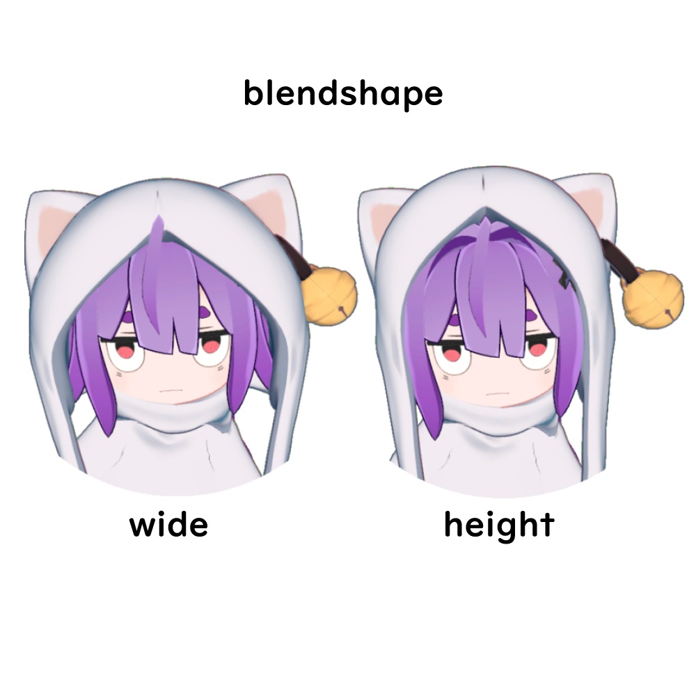 【あやしいそしき・まめふれんず対応】もふもふねこきぐるみ【3Dモデル】