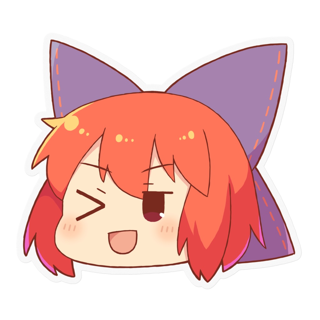 おまんじゅうばんきちゃんのステッカー