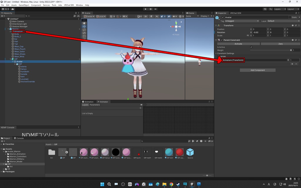 魔法陣グルグルのギップル VRChat向けギミック