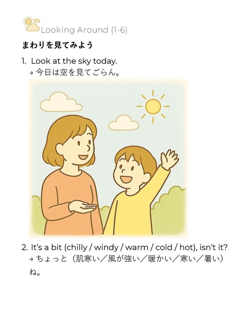 毎日、子どもに英語で話しかけよう 朝の4冊セット(Complete Morning Set)【PDF】