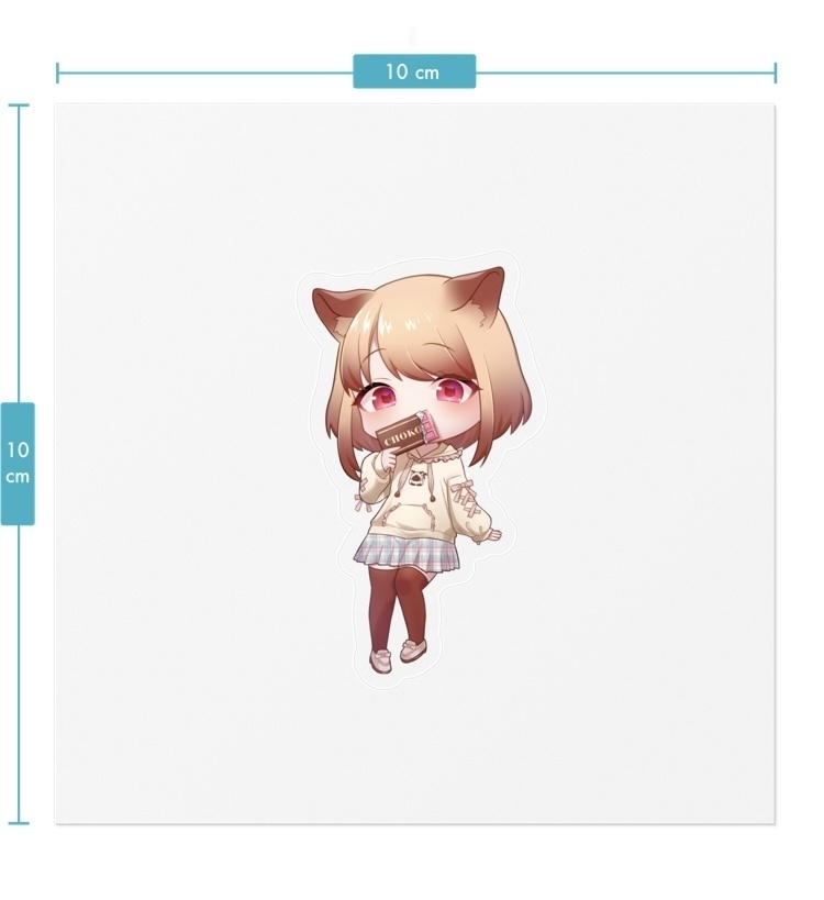 CHOKOクリアステッカー