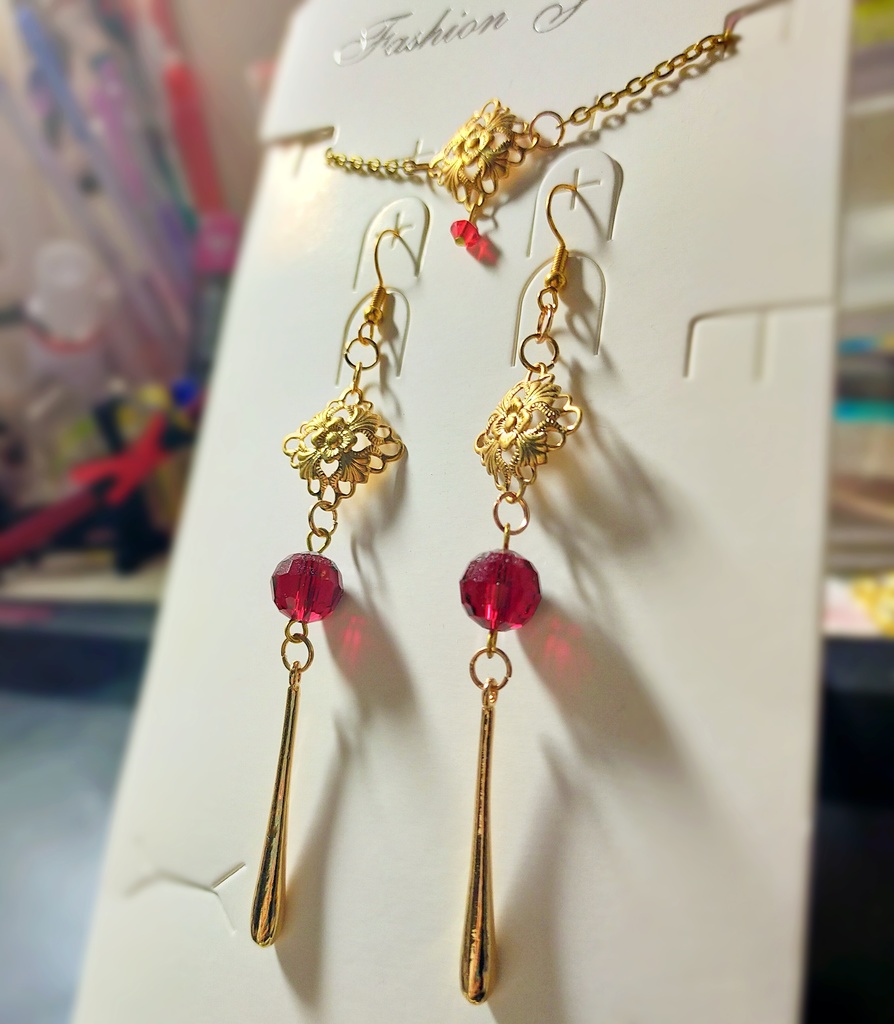 真田幸村イメージ ピアス ブレスレット セット