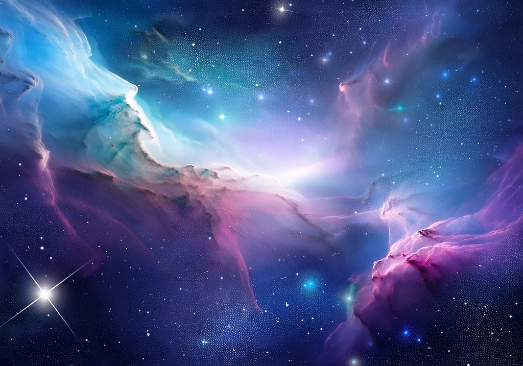 幻想的な宇宙背景