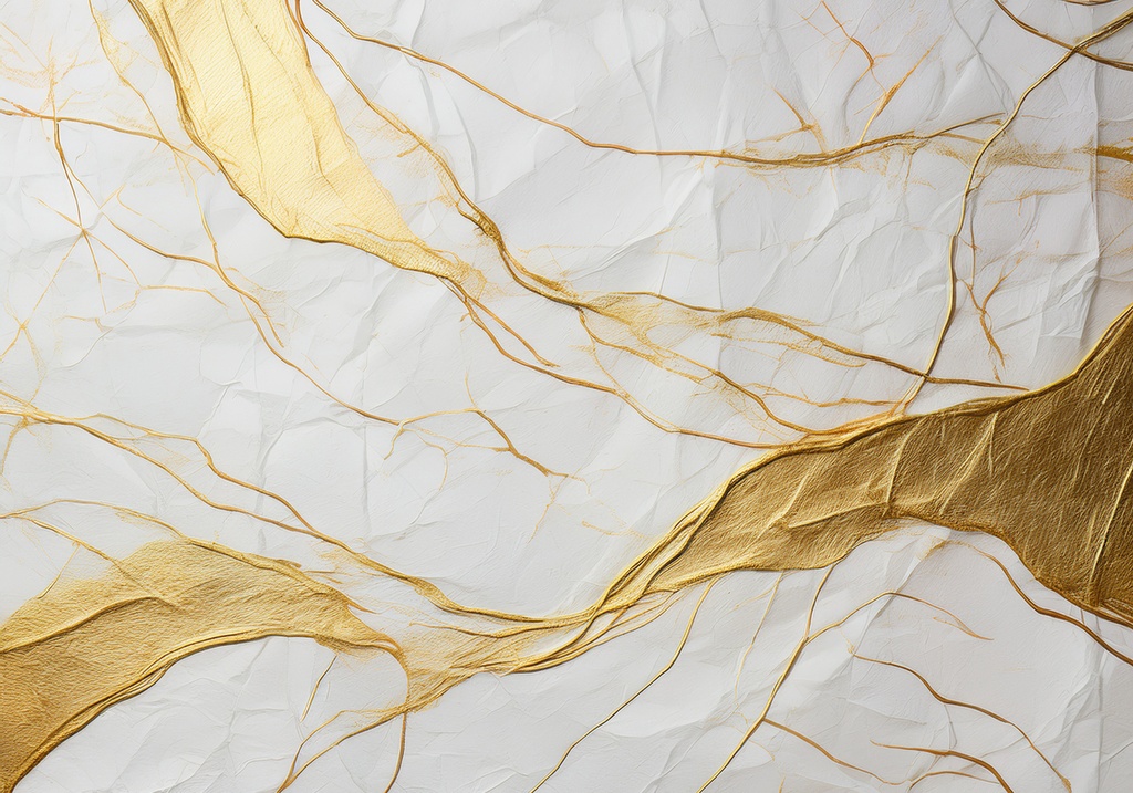 ゴールドアクセントの流れる抽象テクスチャ