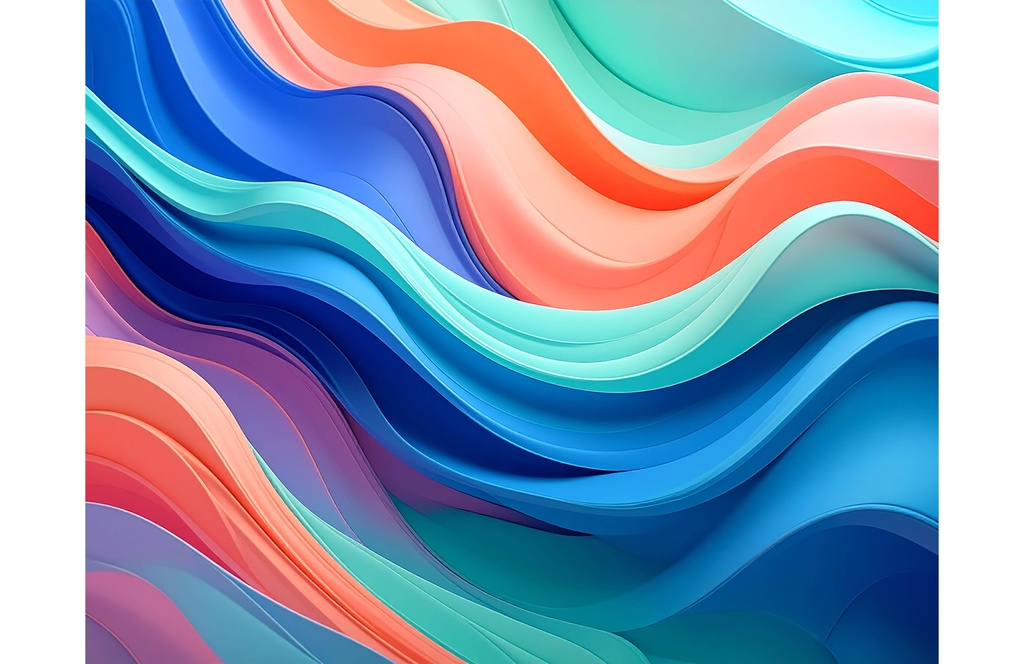 カラフルな流体ウェーブ背景