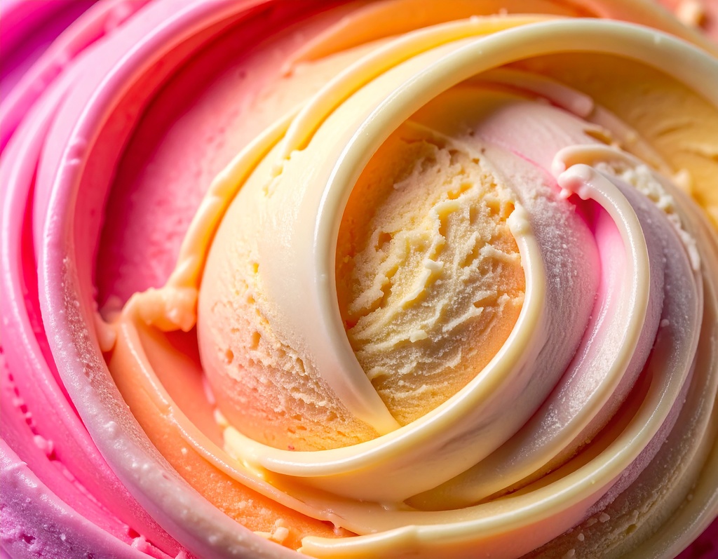 アイスクリームテクスチャ背景_2