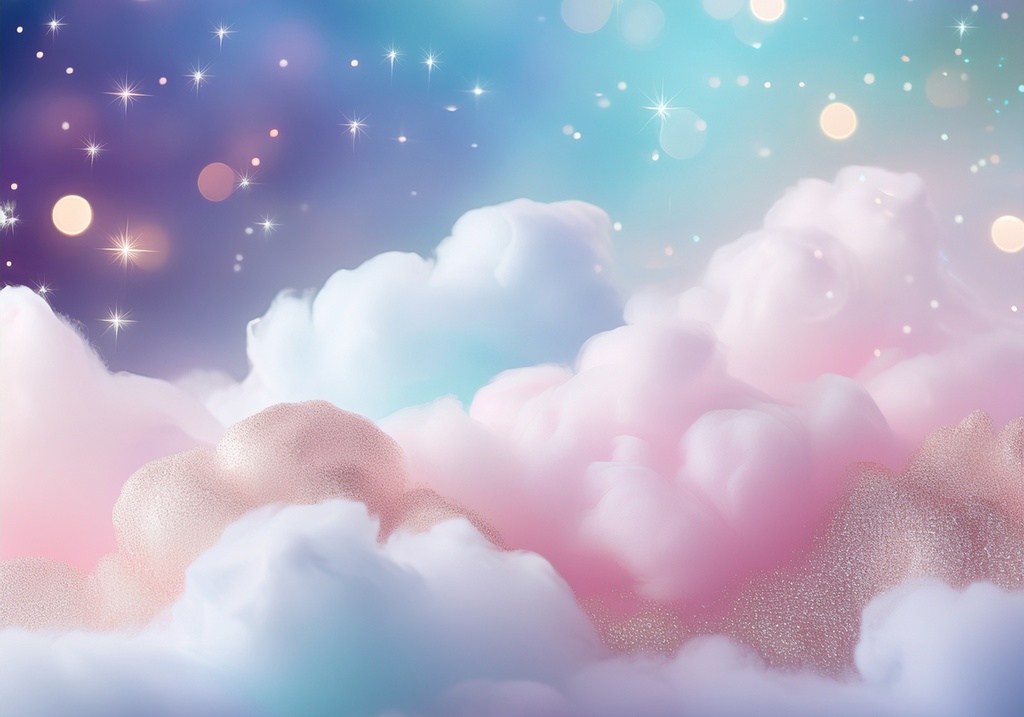 ファンタジーパステルクラウド背景