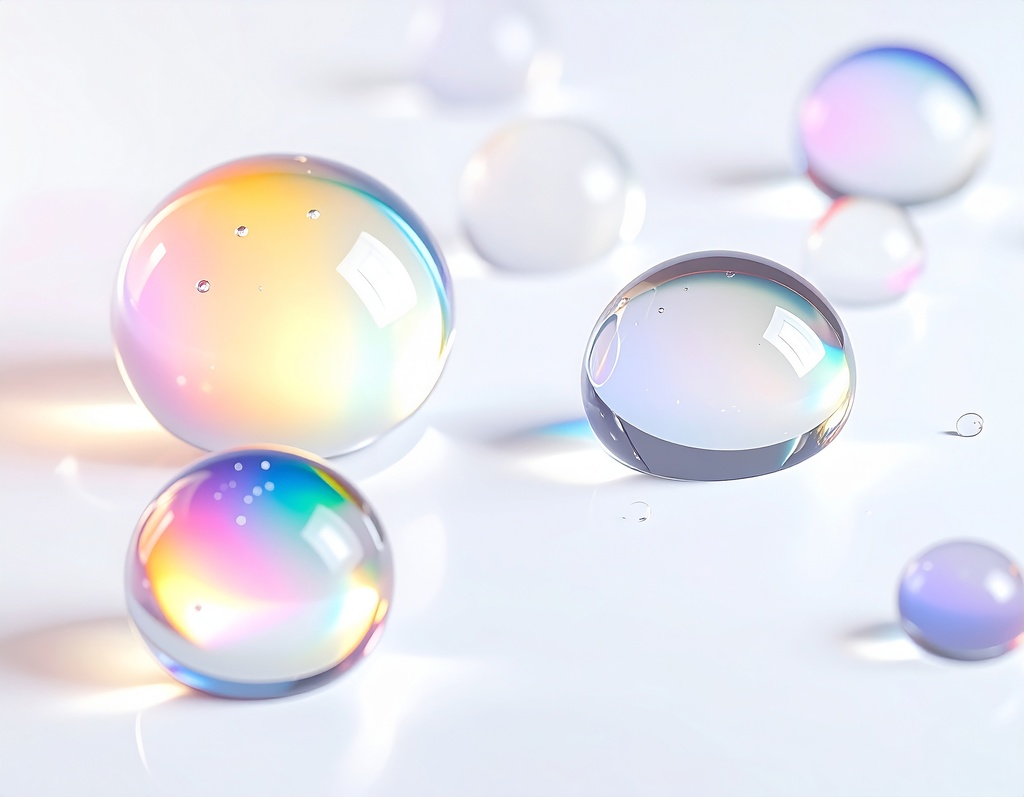 透明な水滴テクスチャ背景