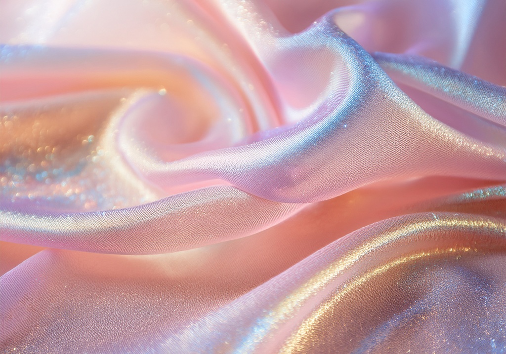 夢幻的なオーガンジーファブリック背景