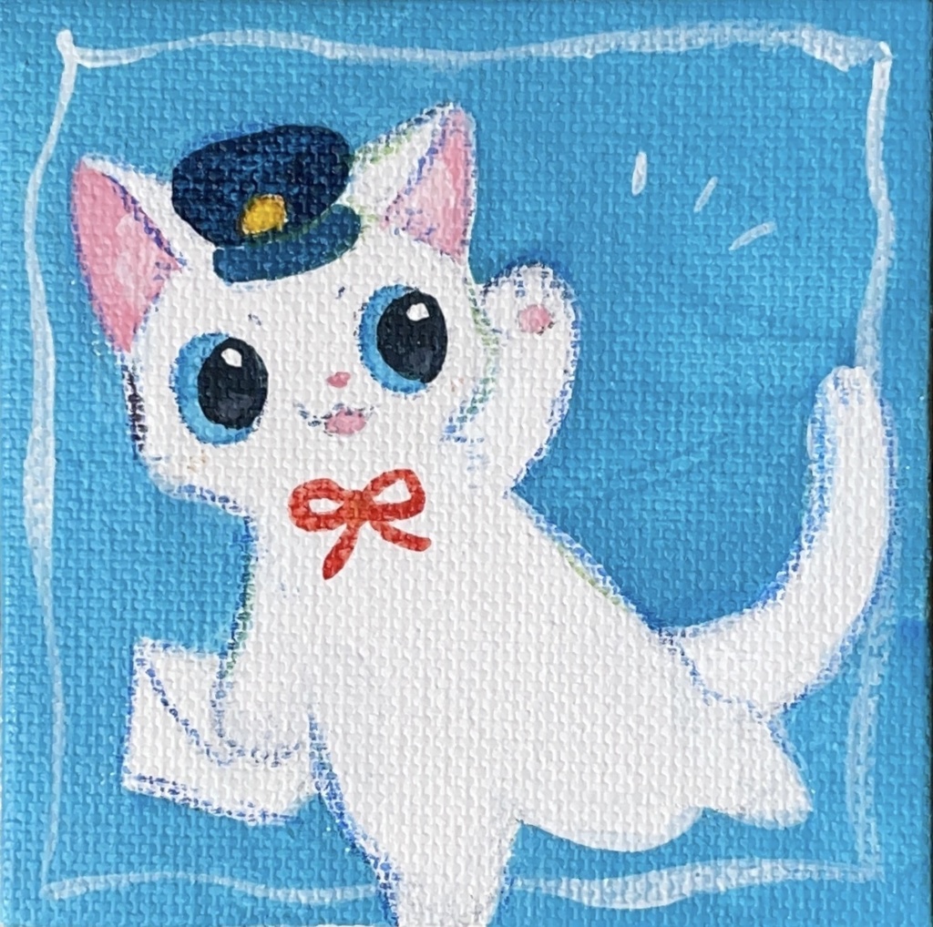 ミニキャンバス原画 まっててね