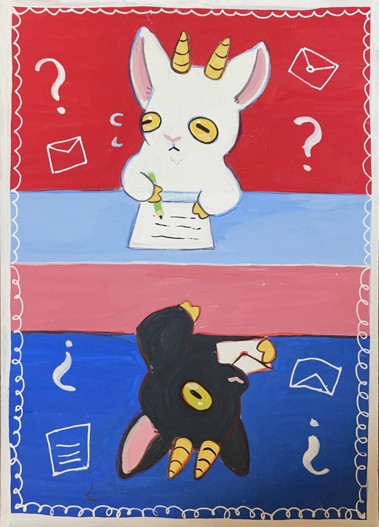 アクリル原画 やぎさん郵便