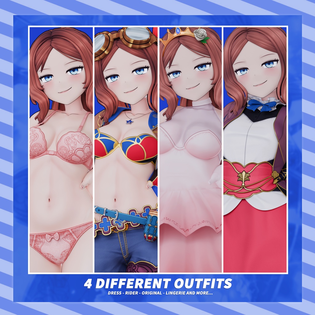 Da Vinci (Rider) Model (T Pose + Outfit Variations)