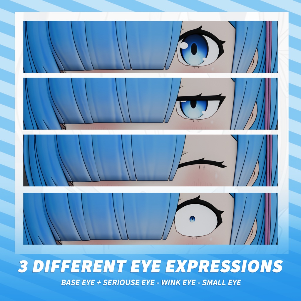 Rem Model (T Pose + Outfit Variations)