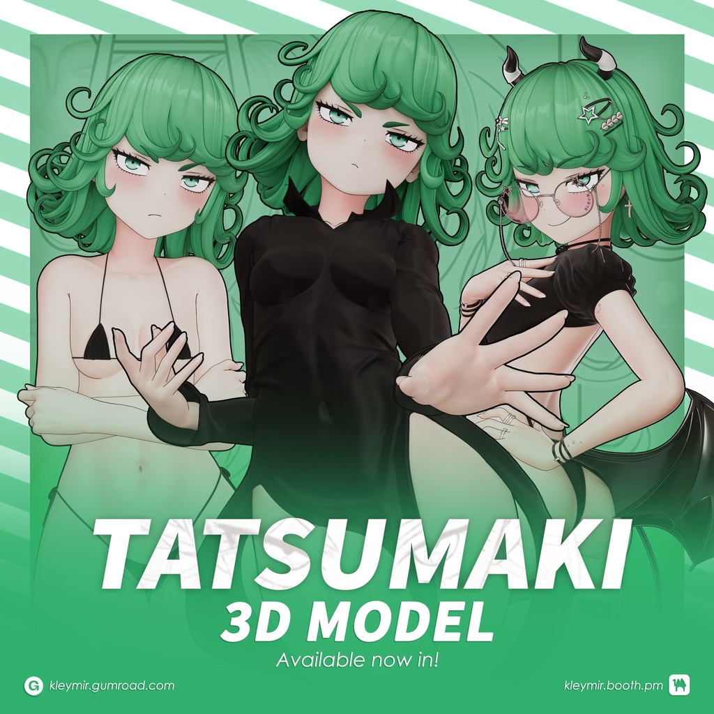 Tatsumaki Model (T Pose + Outfit Variations)