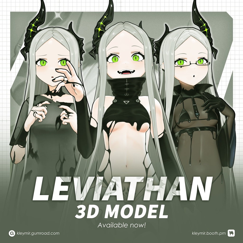 Leviathan Model (T Pose + Outfit Variations)