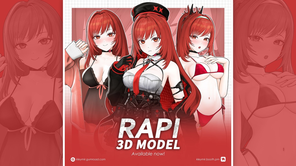 Rapi Model (T Pose + Outfit Variations)