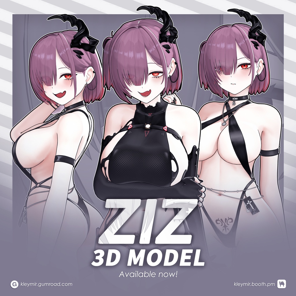 Ziz Model (T Pose + Outfit Variations)