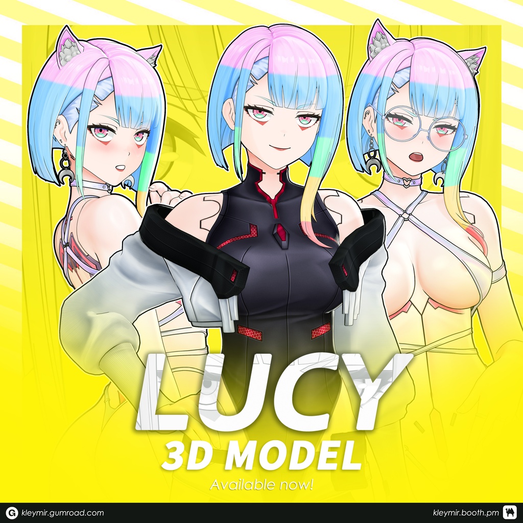 Lucy Model (T Pose + Outfit Variations)