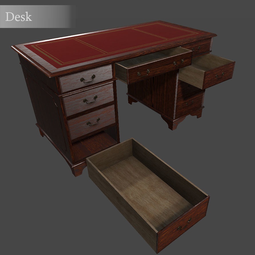 アンティーク家具vol.01 -書斎デスク- / Antique Furniture vol.01 -Desk-