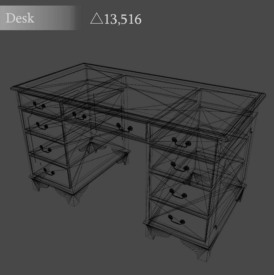 アンティーク家具vol.01 -書斎デスク- / Antique Furniture vol.01 -Desk-