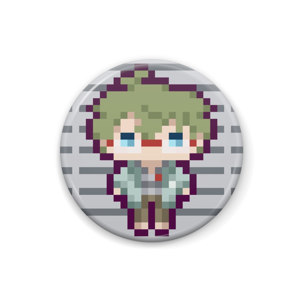 缶バッジ　ルーク/ドット絵