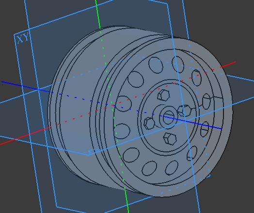 タミヤRC Mシャーシ向け鉄チン風ホイール