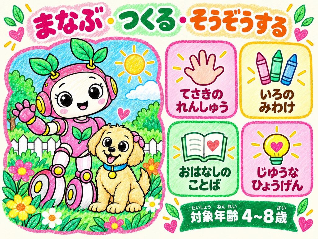 「ルミと小さな芽」ストーリーぬりえ 別絵バージョン 24枚 印刷用PDFデータ 対象年齢:4~8歳