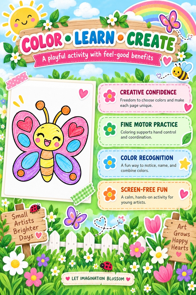English edition Lumi’s Family – 15 Printable Coloring Pages for Kids – Digital PDF Download