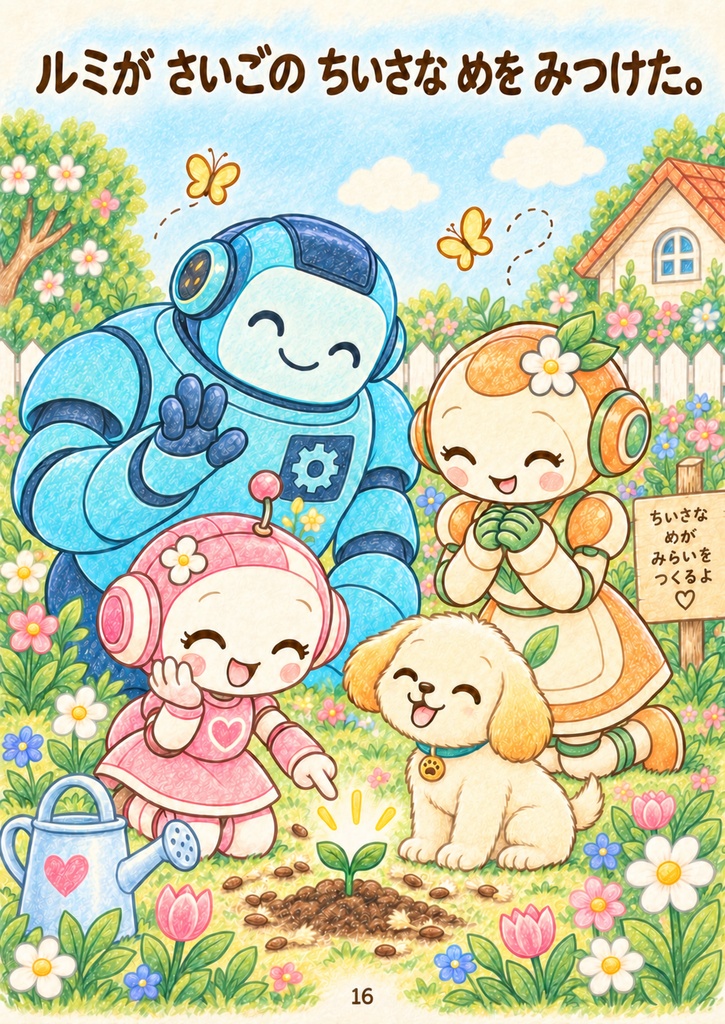絵本 「ルミと小さな芽」 24ページ 無料配布中