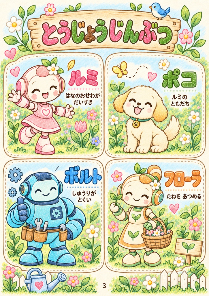 絵本 「ルミと小さな芽」 24ページ 無料配布中