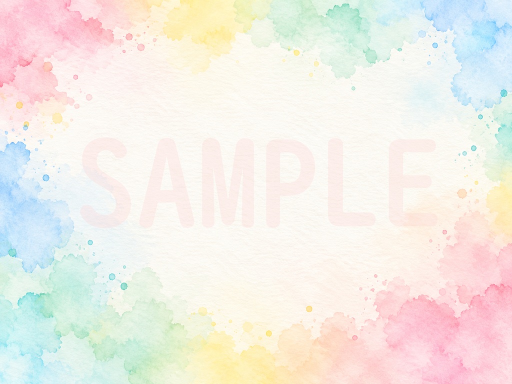 やさしいパステル水彩背景 22枚セット|商用利用OK|4800×3600px・300DPI デジタル背景素材