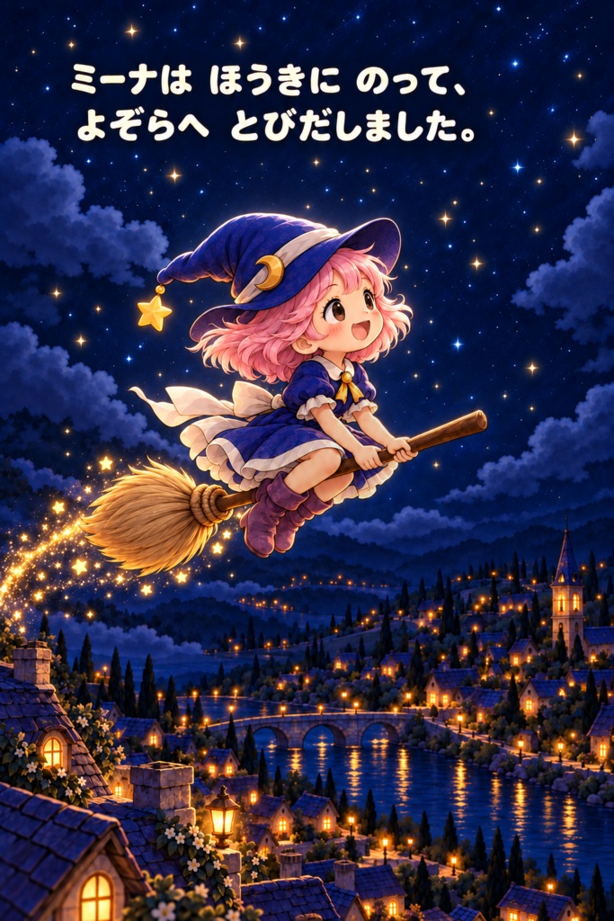 絵本 「ミーナとなくしたおつきさま」 20ページ 無料配布中