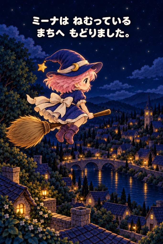 絵本 「ミーナとなくしたおつきさま」 20ページ 無料配布中