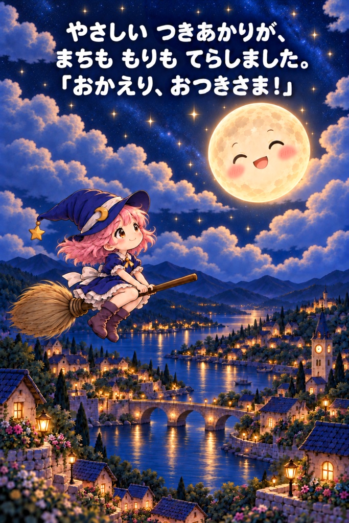絵本 「ミーナとなくしたおつきさま」 20ページ 無料配布中