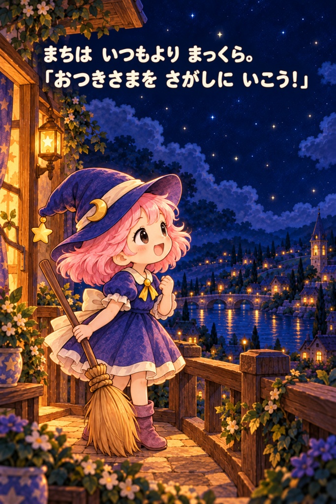 絵本 「ミーナとなくしたおつきさま」 20ページ 無料配布中