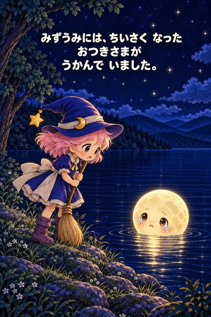 絵本 「ミーナとなくしたおつきさま」 20ページ 無料配布中