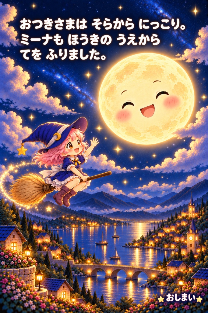 絵本 「ミーナとなくしたおつきさま」 20ページ 無料配布中
