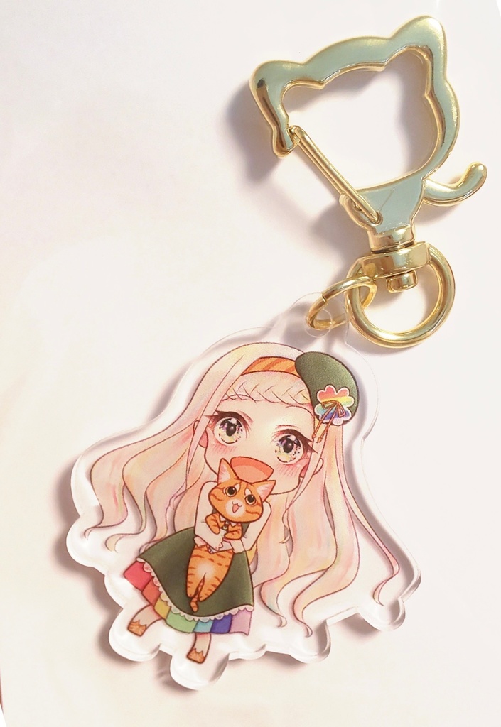 彩可ちゃん&れおんくんアクリルキーホルダー