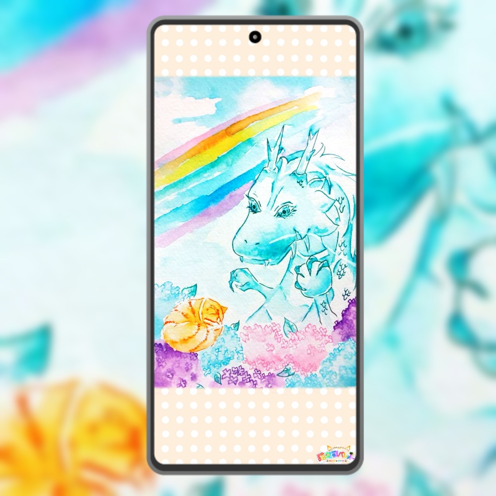 ポストカード原画『晴れ間のひととき』