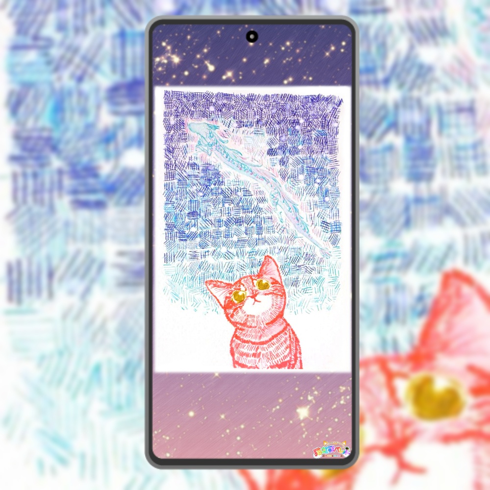 ポストカード原画『7月7日の龍ノ川』