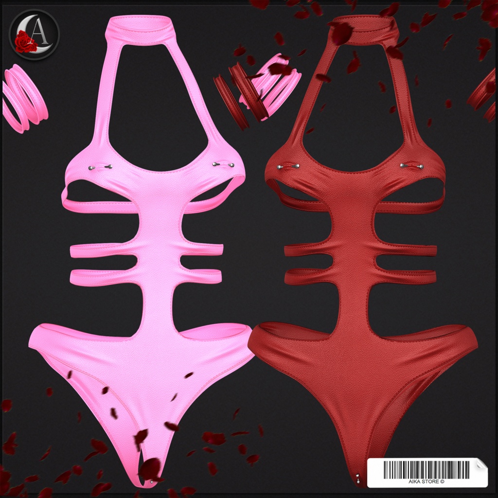 BODYSUIT WITH PIERCINGS