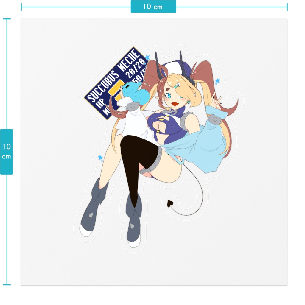 スーパーサキュバスめちぇ・中ボスステッカー