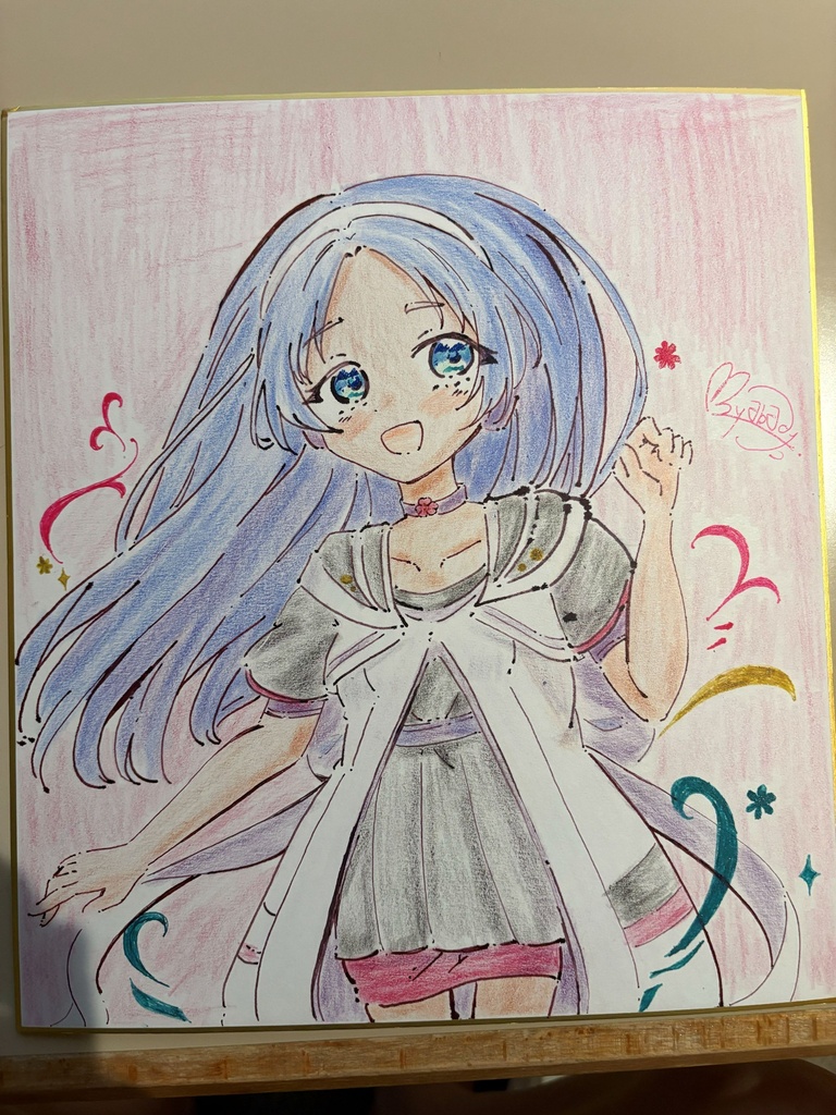 色紙　勿来メイ
