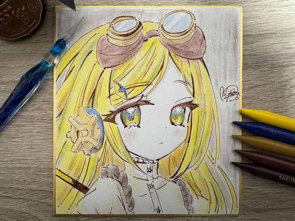 色紙小　スチームパンクなルナ