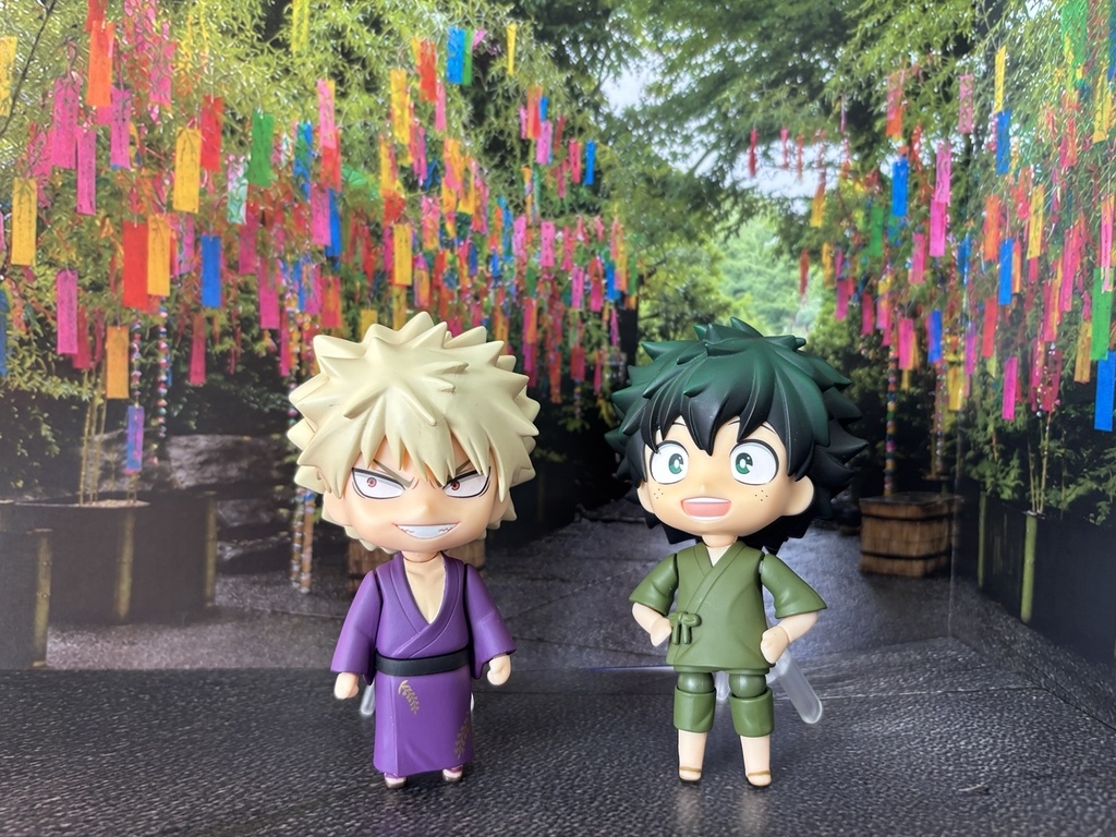 【ぬまぴく】 七夕|ねんどろいど・1/12フィギュア対応 ミニチュア背景(A3背景+A4床)