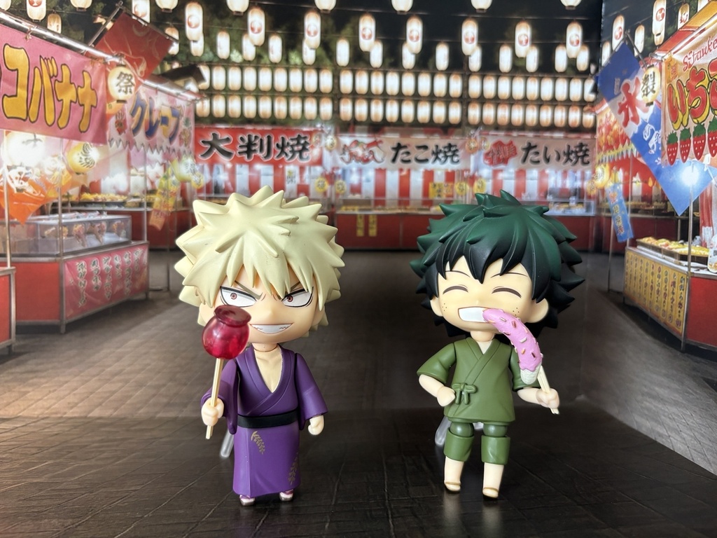 【ぬまぴく】 祭り|ねんどろいど・1/12フィギュア対応 ミニチュア背景(A3背景+A4床)