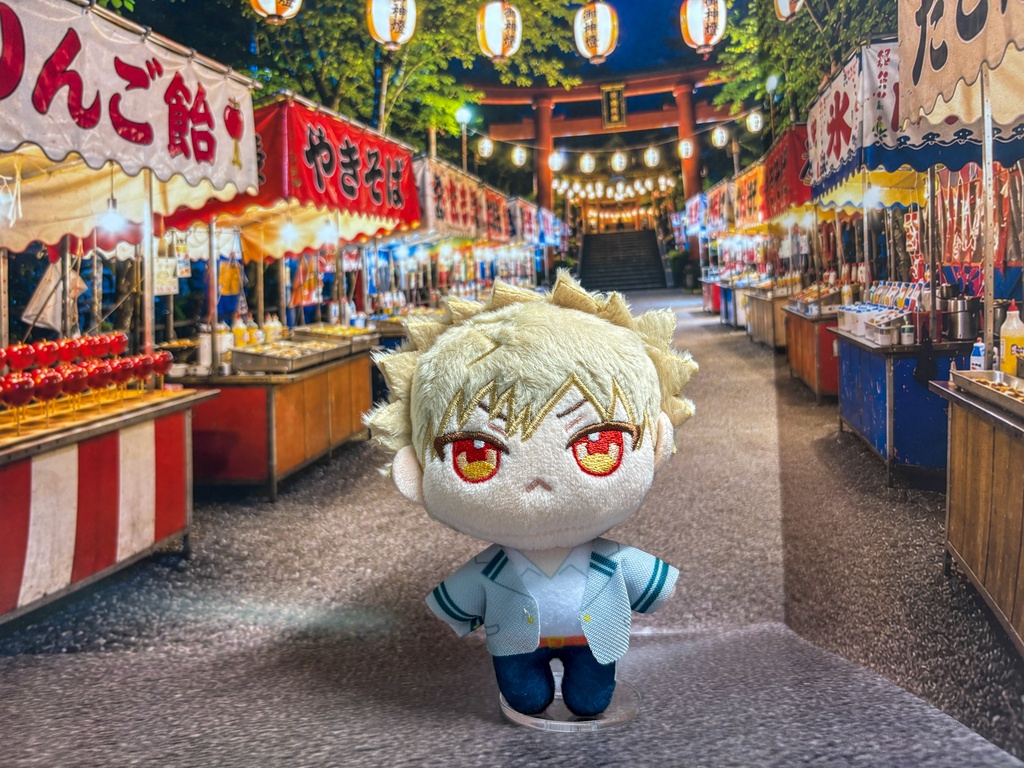 【ぬまぴく】 祭り|ねんどろいど・1/12フィギュア対応 ミニチュア背景(A3背景+A4床)