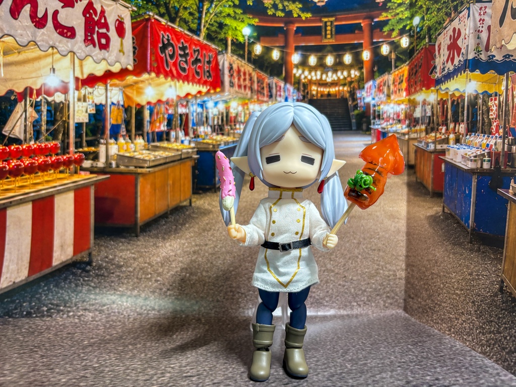 【ぬまぴく】 祭り|ねんどろいど・1/12フィギュア対応 ミニチュア背景(A3背景+A4床)