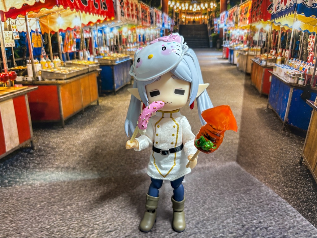 【ぬまぴく】 祭り|ねんどろいど・1/12フィギュア対応 ミニチュア背景(A3背景+A4床)