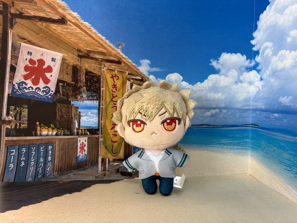 【ぬまぴく】海の家|ねんどろいど・1/12フィギュア対応 ミニチュア背景(A3背景+A4床)